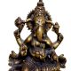 Brass Ganesha (Ht-6.3 Inches)