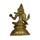 Brass Saraswati (Ht-7.9 Inches)