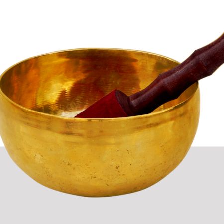 Tibetan Golden Brass Singing Bowl