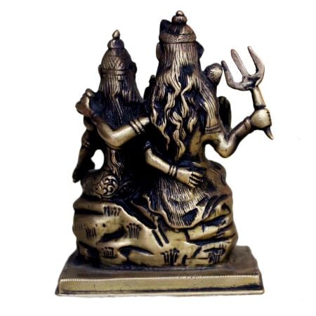 Brass Shiv Parvati (Ht-5.5 Inches)