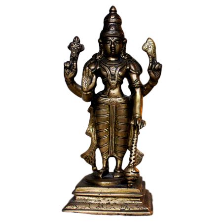 Brass Vishnu (Ht-9.25 Inches)