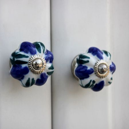 Navy Blue Medium Drawer Knob