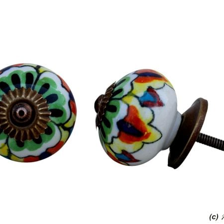 Colorful Round Drawer Knob