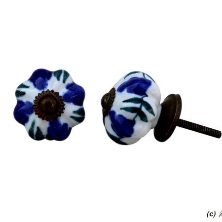 Navy Blue Medium Drawer Knob