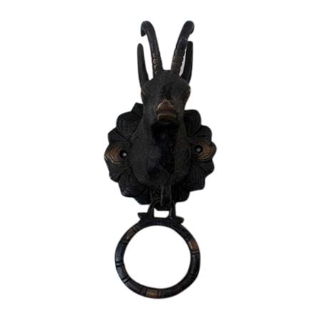 Antique Billy Goat Door Knocker-1