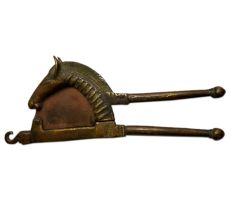 Brass Sarota or Metal Nut Cracker in the form of a Horse.
