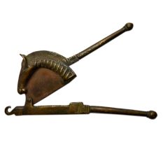 Brass Sarota or Metal Nut Cracker in the form of a Horse.