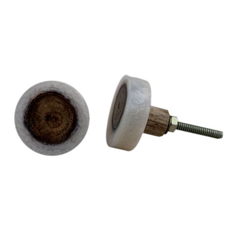 Grey Knot Resin Knob