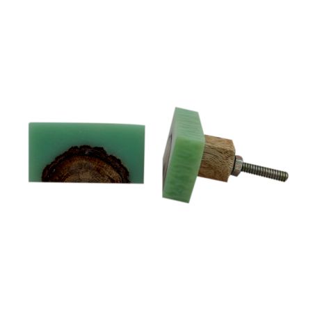 Sea Green Resin Knob