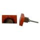 Stone Orange Knot Resin Knob