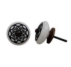 Cream Strewn Flat Knob-04