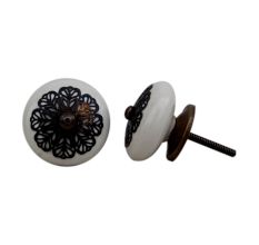 Cream Strewn Flat Knob-01