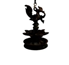Bronze Oil Lamp-450 (Ht -31 Inches)