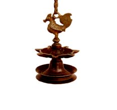 Bronze Oil Lamp-451 (Ht -31 Inches)