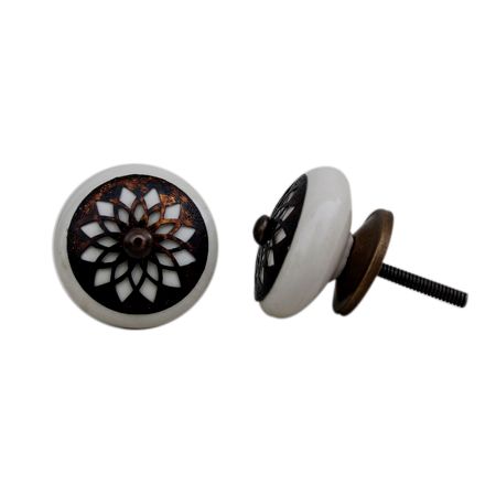 Cream Strewn Flat Knob-03