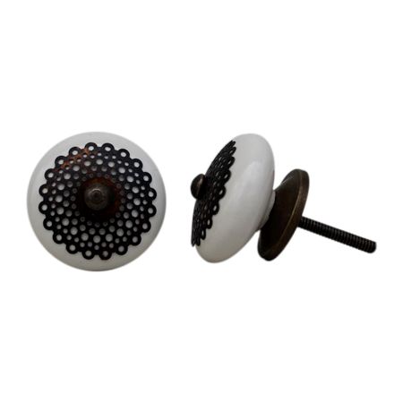 Cream Strewn Flat Knob-02