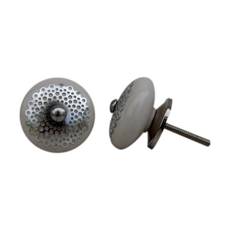 Cream Strewn Flat Knob-02