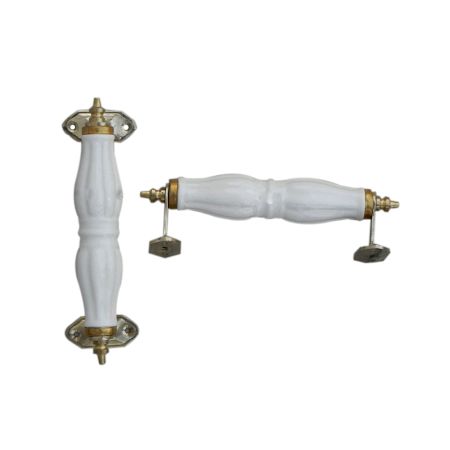 White Ceramic Door Handles