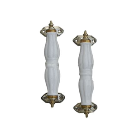 White Ceramic Door Handles