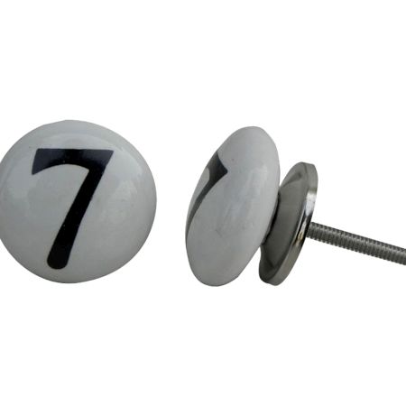 Number Ceramic Knob -7