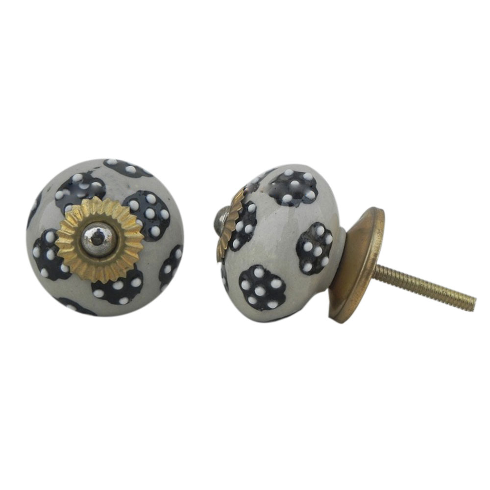 Black Tiny Floral Knob (1)
