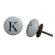 K Flat Alphabet Ceramic Dresser Knob
