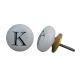K Flat Alphabet Ceramic Dresser Knob