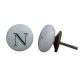 N Alphabet Ceramic Furniture Knob