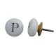 P Alphabet Ceramic Wardrobe Door Knob