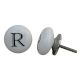 R Alphabet Ceramic Wardrobe Knob