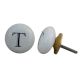 T Alphabet Ceramic Cupboard Knob
