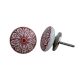 Red Daisy Flat Knob
