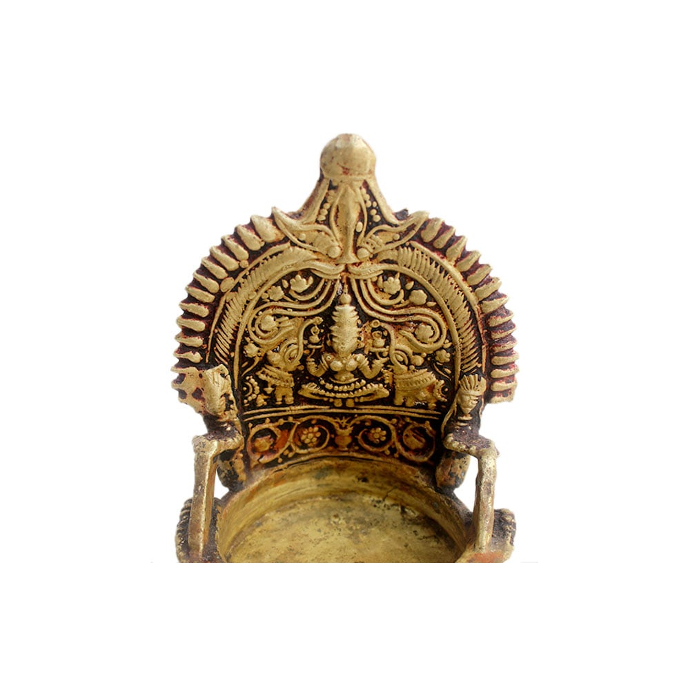 Laxmi Brass Oil Lamp (Ht-5.5 Inches)