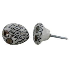 Black Owl Cabinet Bird Knob