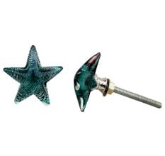 Turquoise Star Knob
