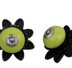 Lime Round Protia Knob