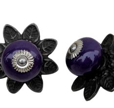 Purple Round Protia Knob