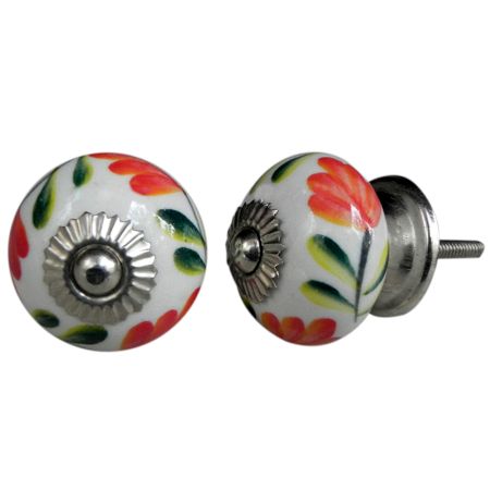 Red Flower Knob