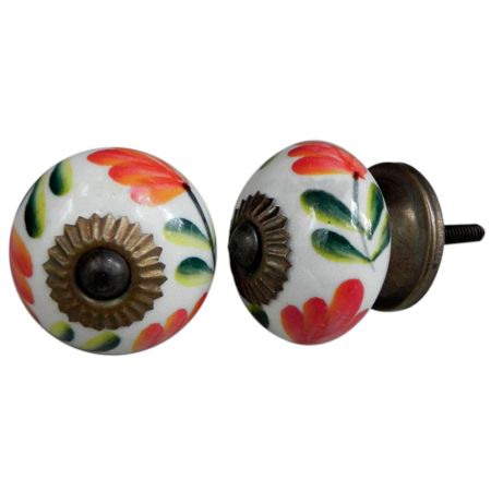 Red Flower Knob
