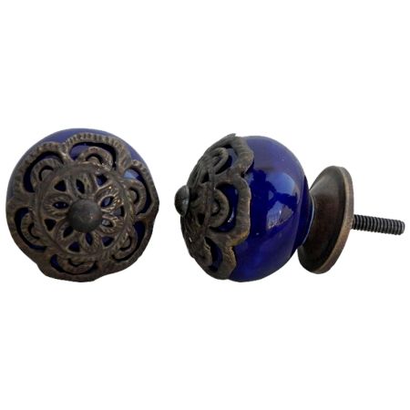 Strewn Navy Blue Knob-7