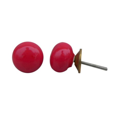 Red Small Flat Knob (1)