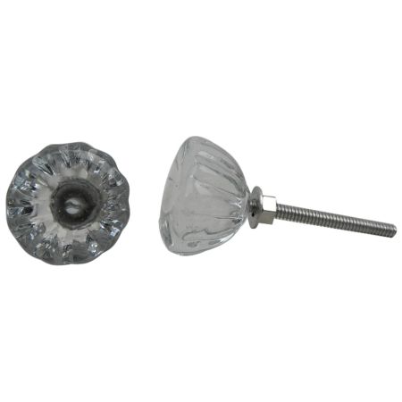 Paneled Sides Glass Drawer Knobs Online