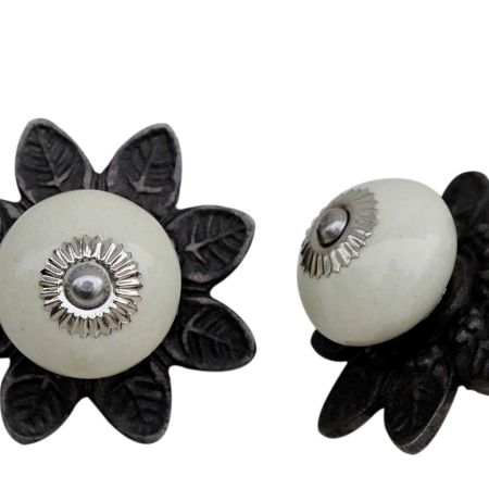 Cream Ceramic Protia Knob