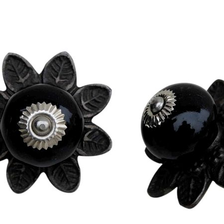 Black Ceramic Protia Knob