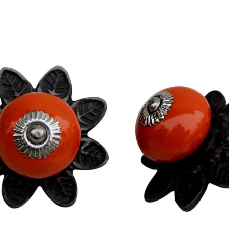 Orange Round Protia Knob
