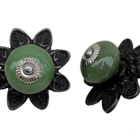 Olive Round Protia Knob