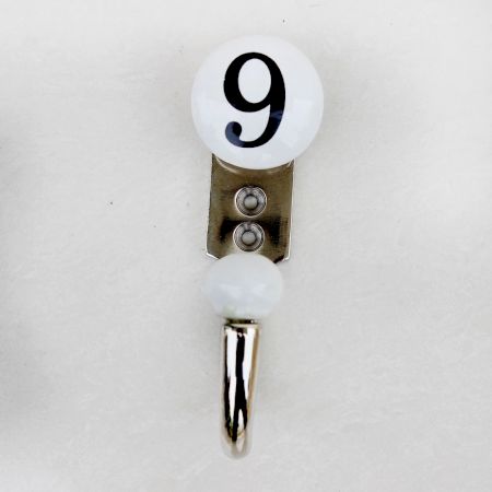 Number Ceramic Hooks -9