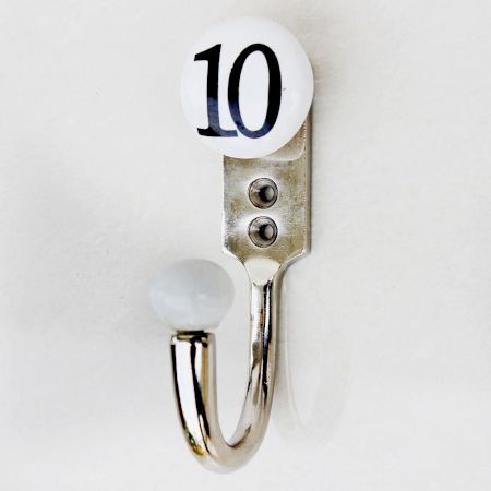 Number Ceramic Hooks -10