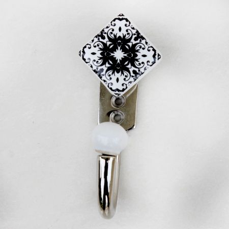 Black Square Decorative Wall Hooks