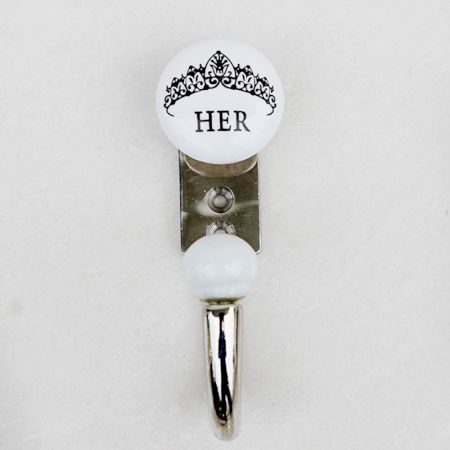 Her Ceramic Flat Hooks